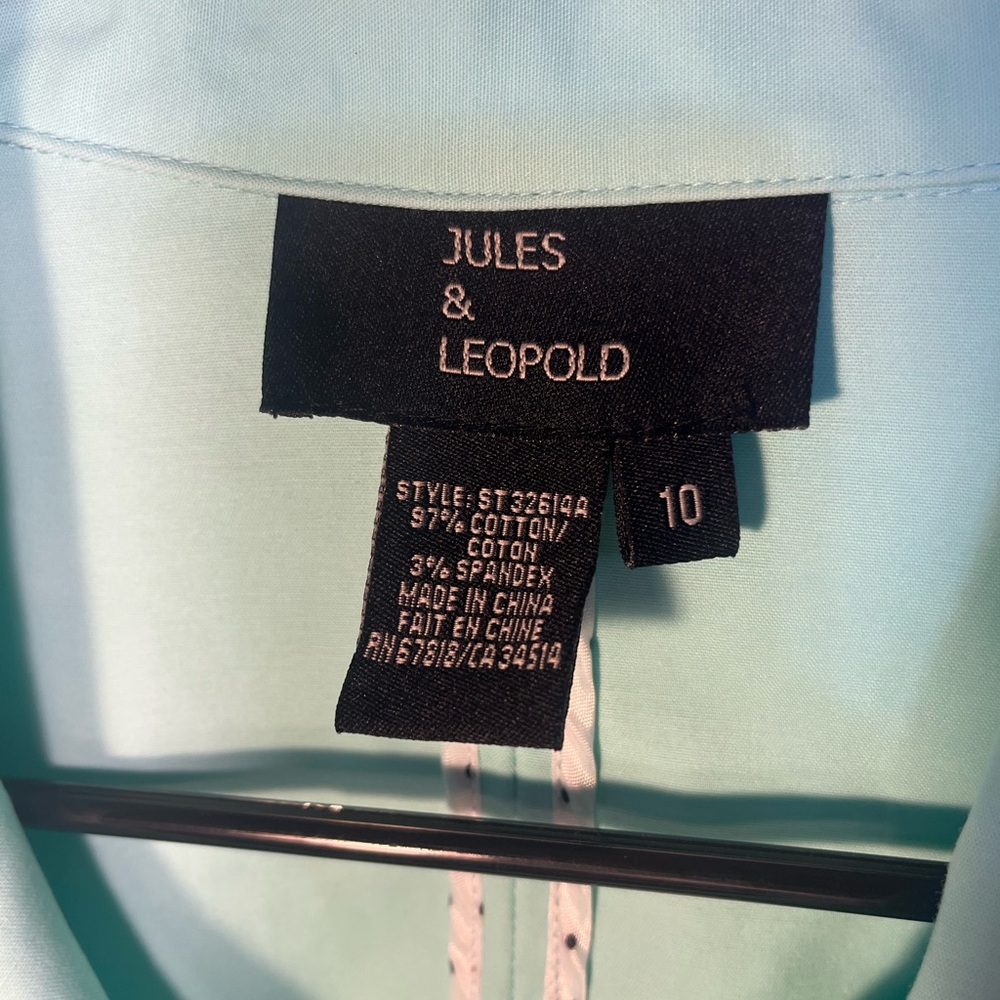 Jules & Leopold  Coat Women’s Size 10 Light Blue - Picture 11 of 16